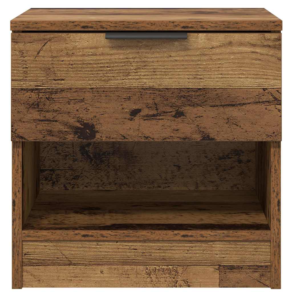 Bedside cabinet with drawers 2 pcs Reclaimed wood 40 x 39 x 40cm