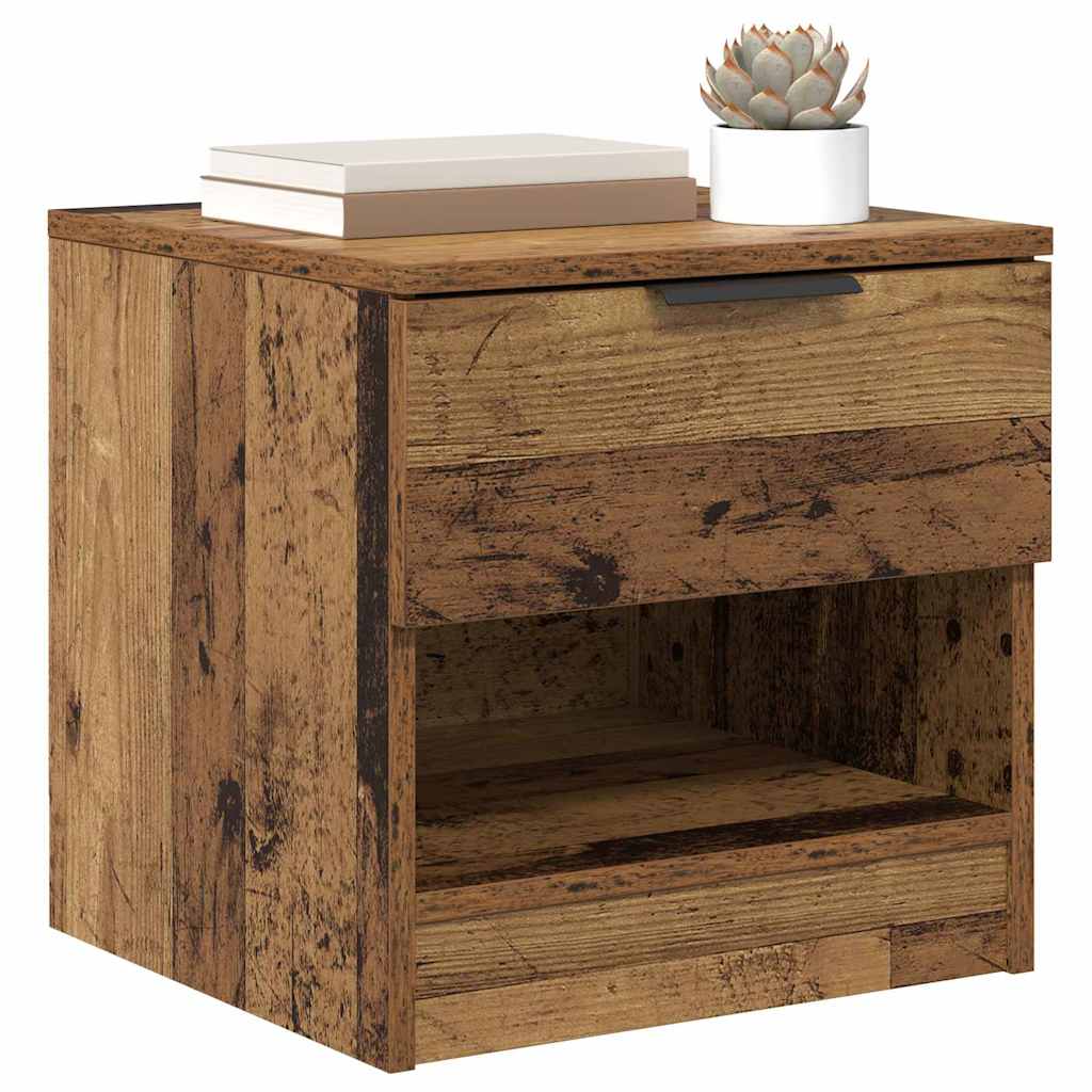 Bedside cabinet with drawers 2 pcs Reclaimed wood 40 x 39 x 40cm