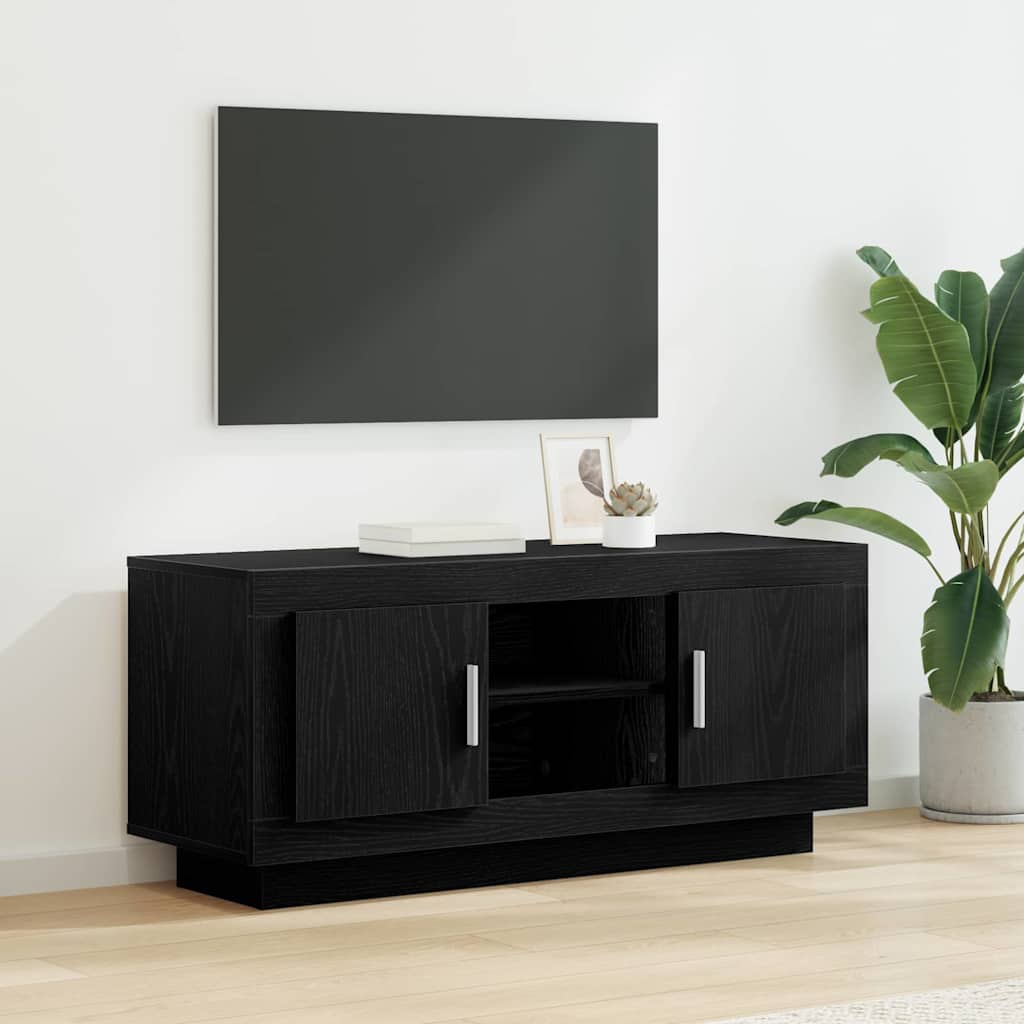 TV Cabinet Black Oak 102 x 35 x 45 cm