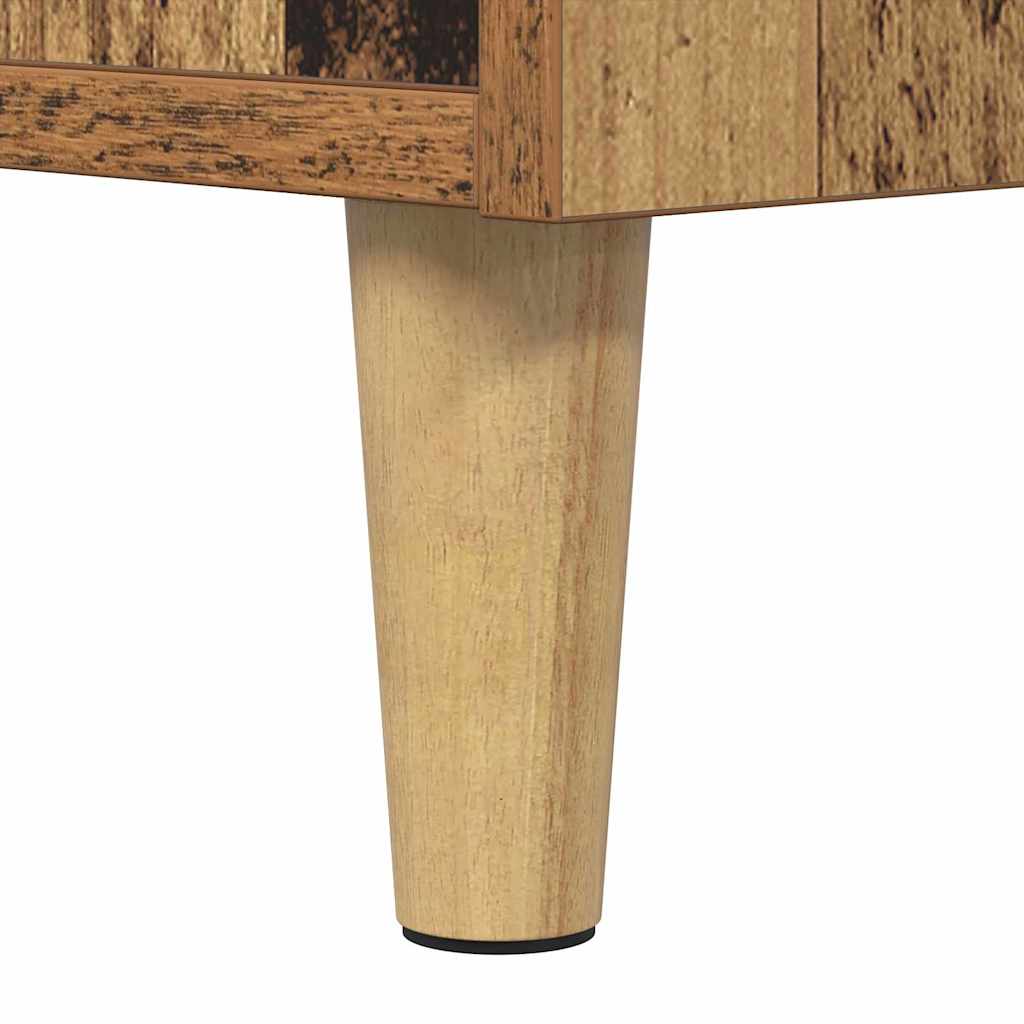 Lovos spintelė su stalčių 2 pcs Senas medis 40 x 35 x 47.5cm