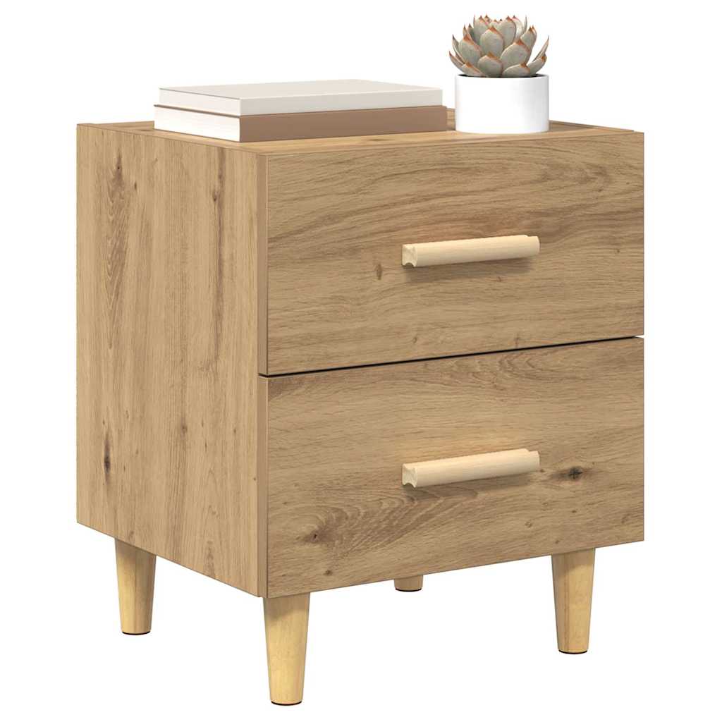 Lovos spintelė 2 pcs Amatininkų ąžuolas 40 x 35 x 47.5cm