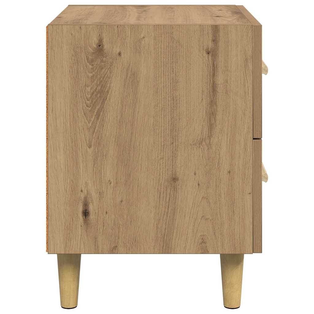 Lovos spintelė 2 pcs Amatininkų ąžuolas 40 x 35 x 47.5cm