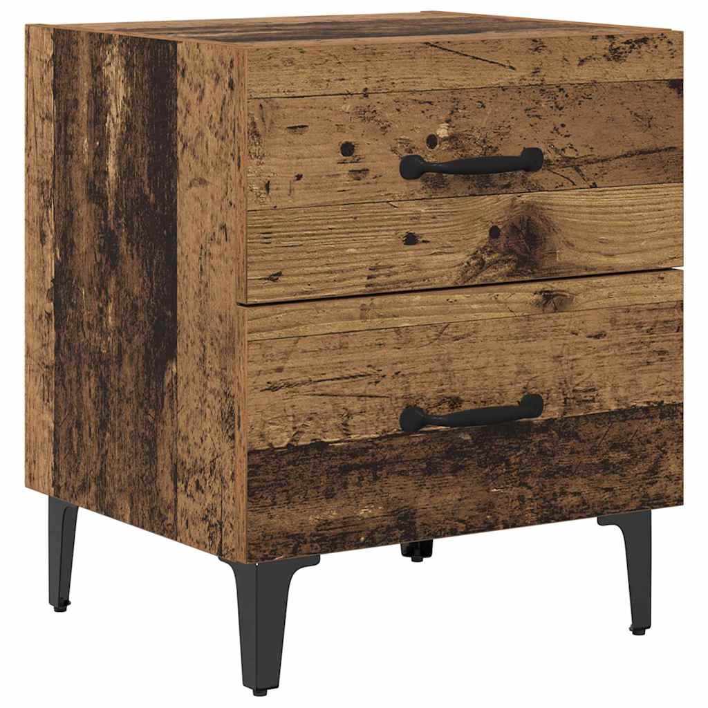 Naktsskapītis ar atvilktnēm 2 gab. Vecs koks 40 x 35 x 47,5 cm