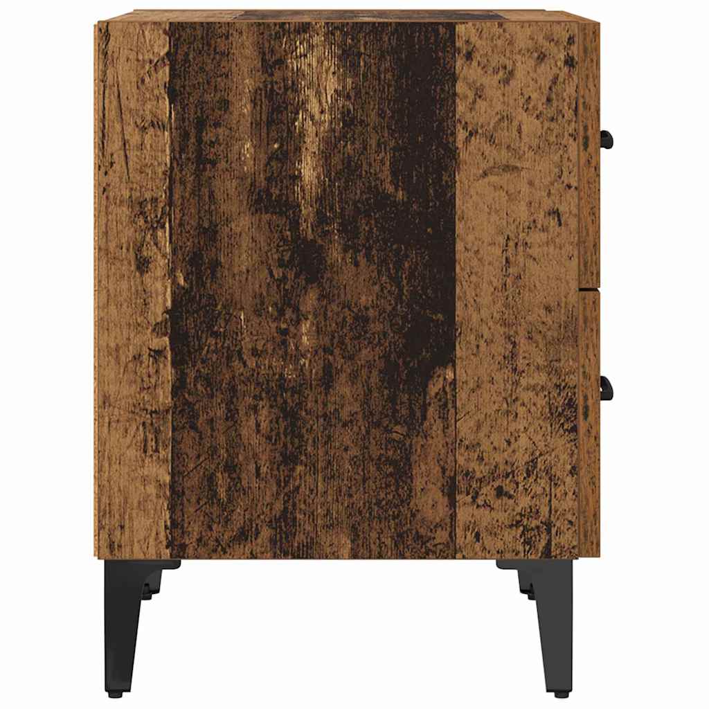 Naktsskapītis ar atvilktnēm 2 gab. Vecs koks 40 x 35 x 47,5 cm