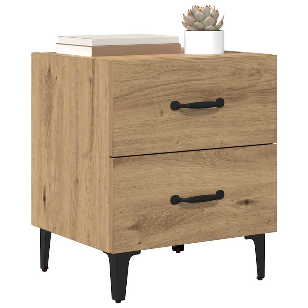 Bedside cabinet 2 pcs Artisan oak 40 x 35 x 47.5 cm