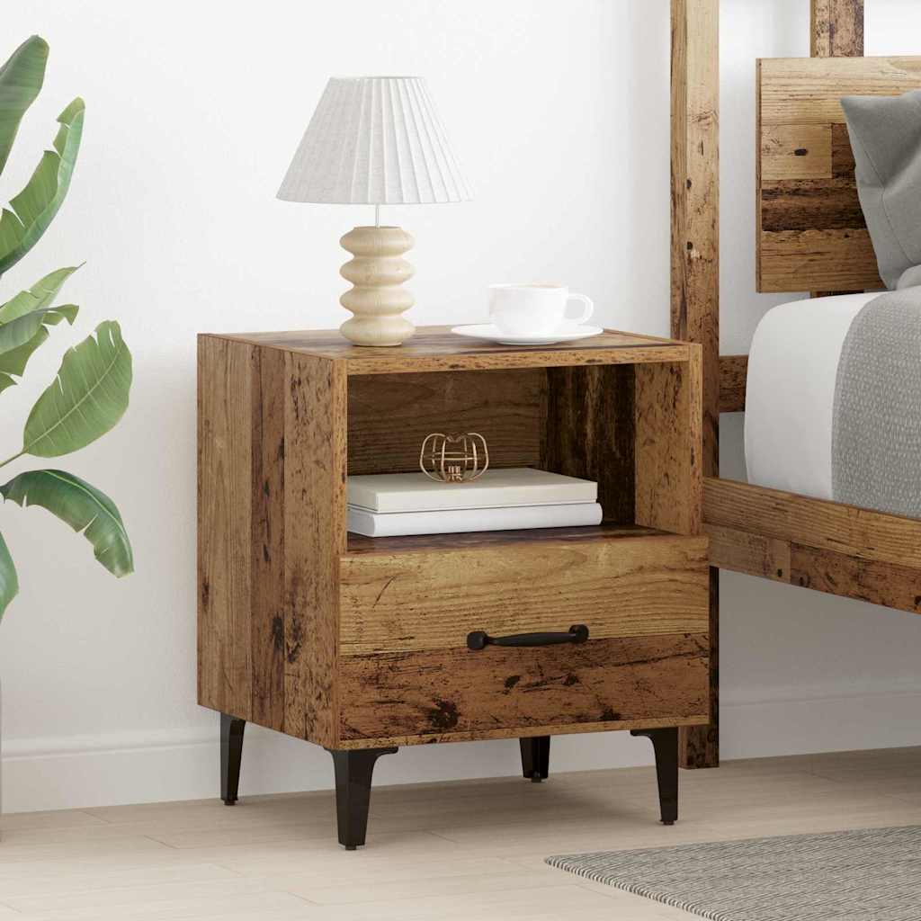 Šalia lovos spintelė 2 pcs Sena mediena 40 x 35 x 47.5 cm