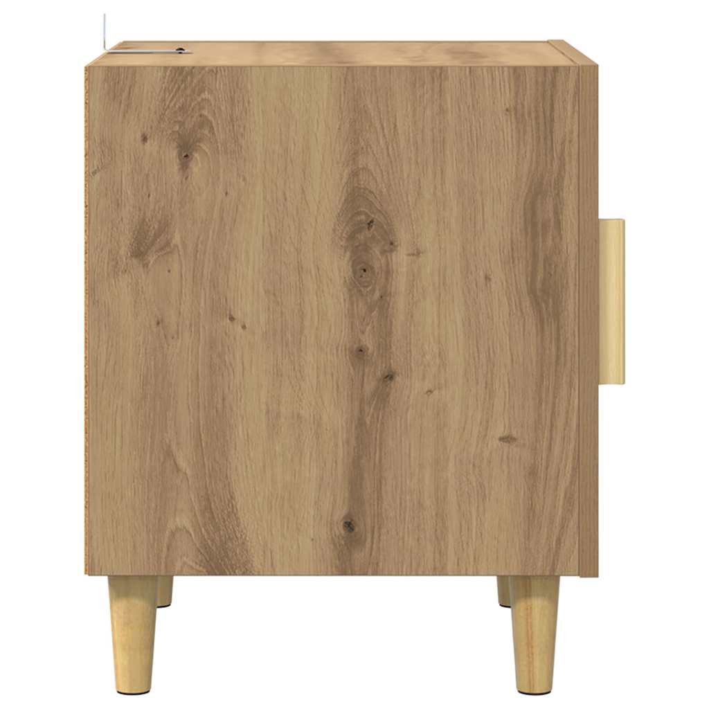 Bedside table 2 pcs Artisan Oak 40 x 40 x 50 cm