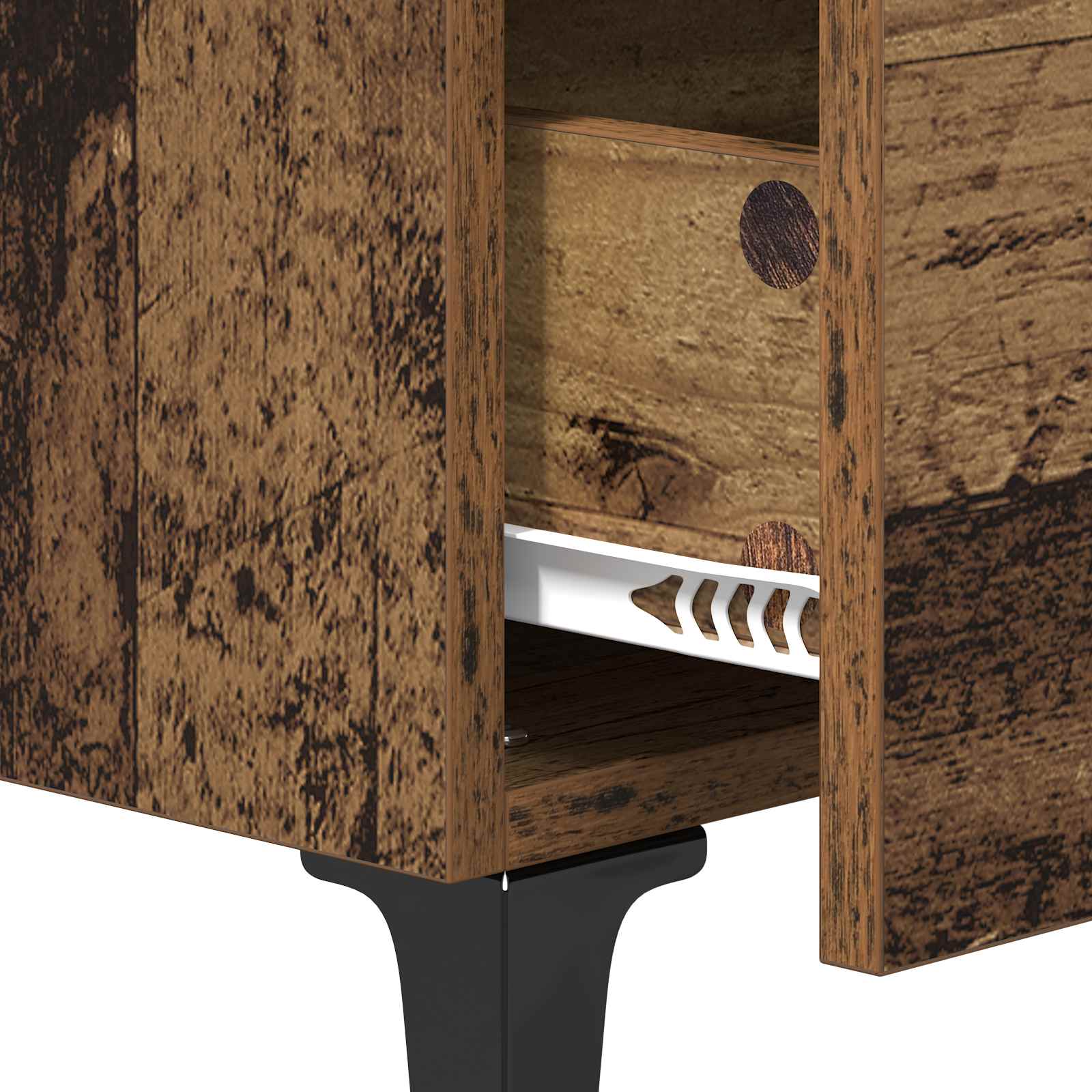 Bedside cabinet Old wood 40 x 40.5 x 66 cm