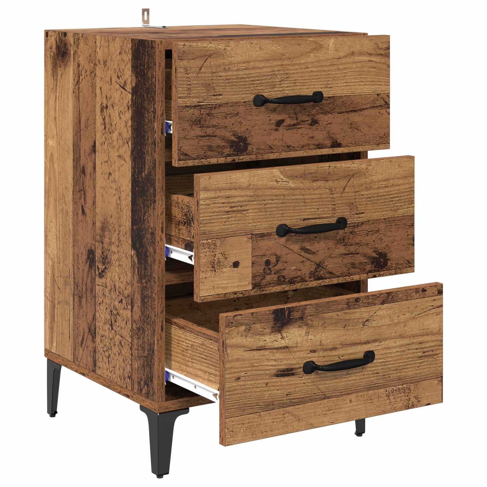 Bedside cabinet Old wood 40 x 40.5 x 66 cm