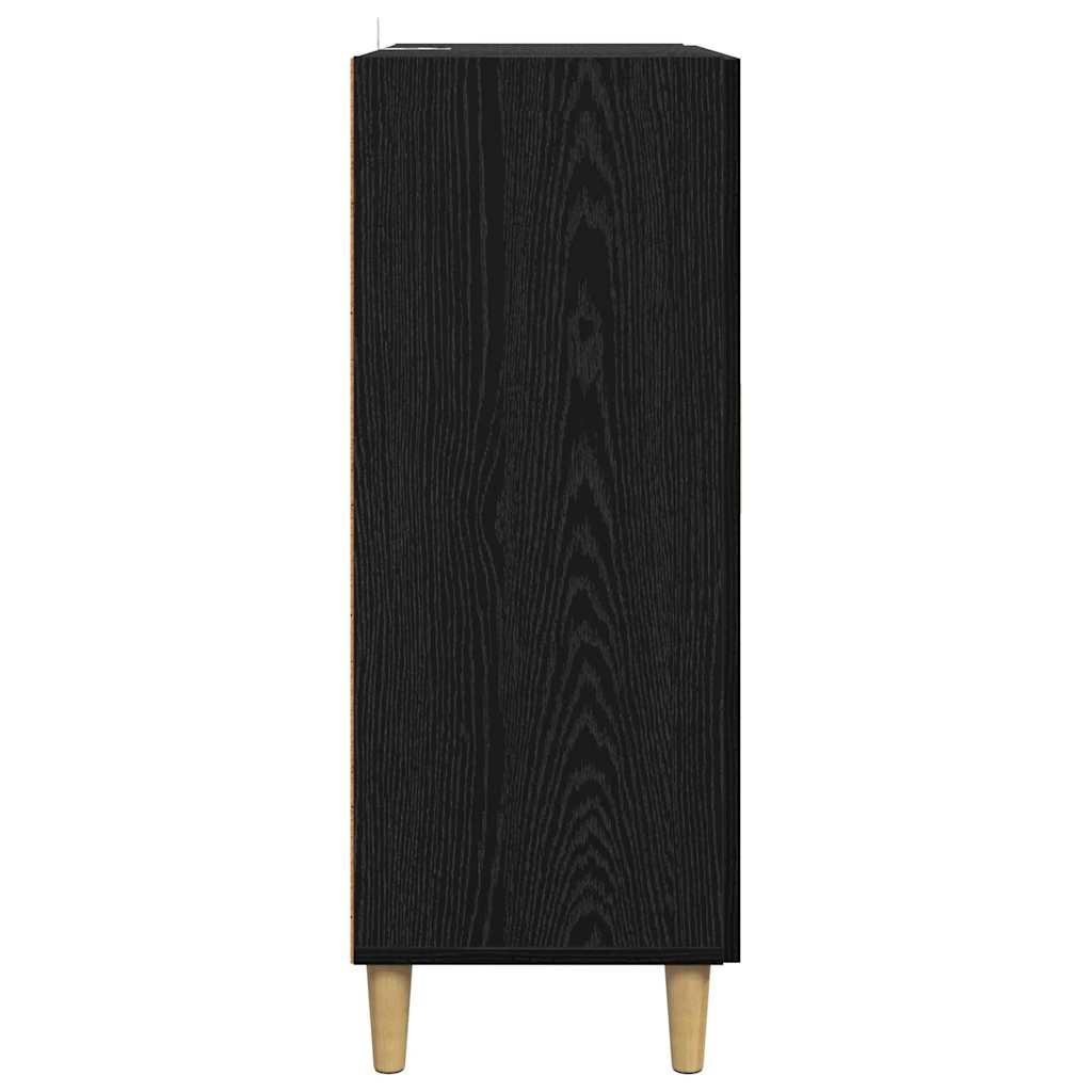Kumode melns ozols 70 x 34 x 90 cm Apstrādāta koksne