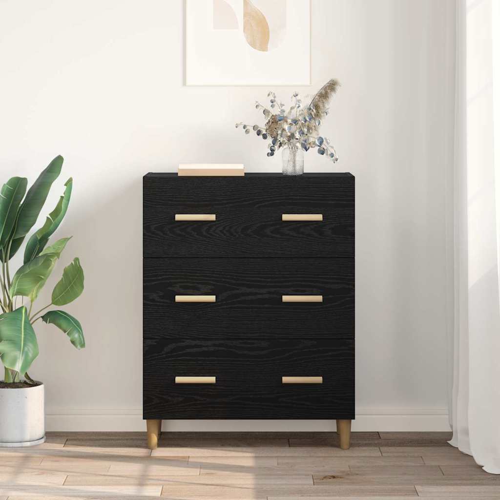 Kabalas juoda ąžuolo 34 x 69.5 x 90 cm Apdirbta mediena