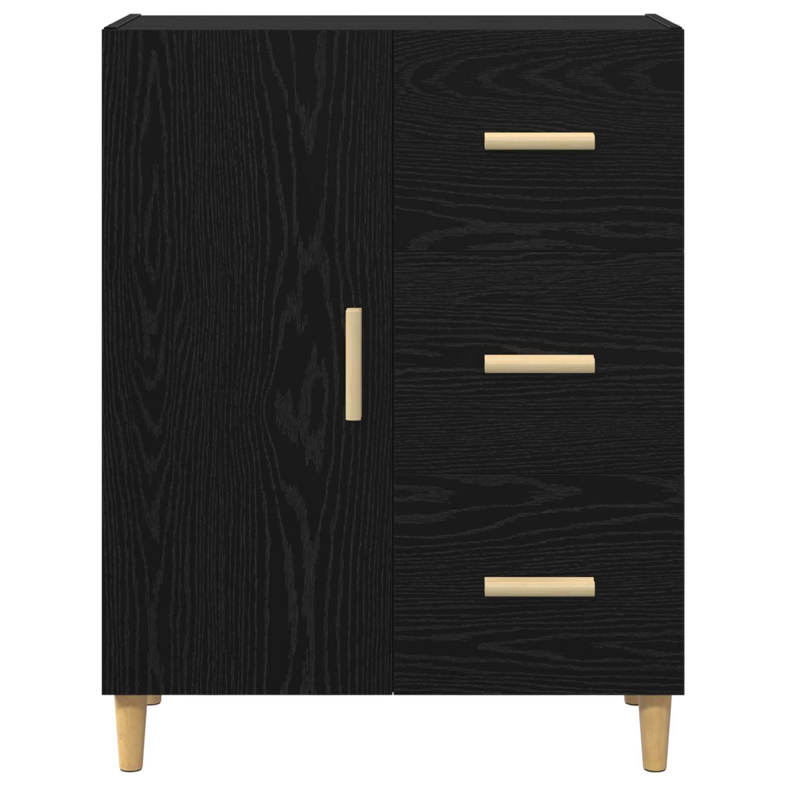 Kabalas melns ozols 34 x 69.5 x 90 cm Apstrādāts koks