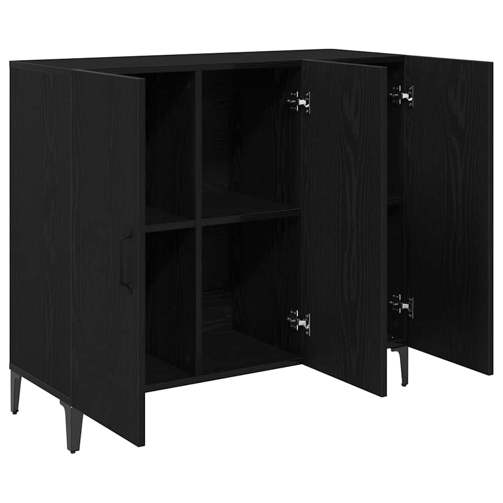 Kabalas juoda ąžuolo 34 x 90 x 80 cm Apdirbta mediena