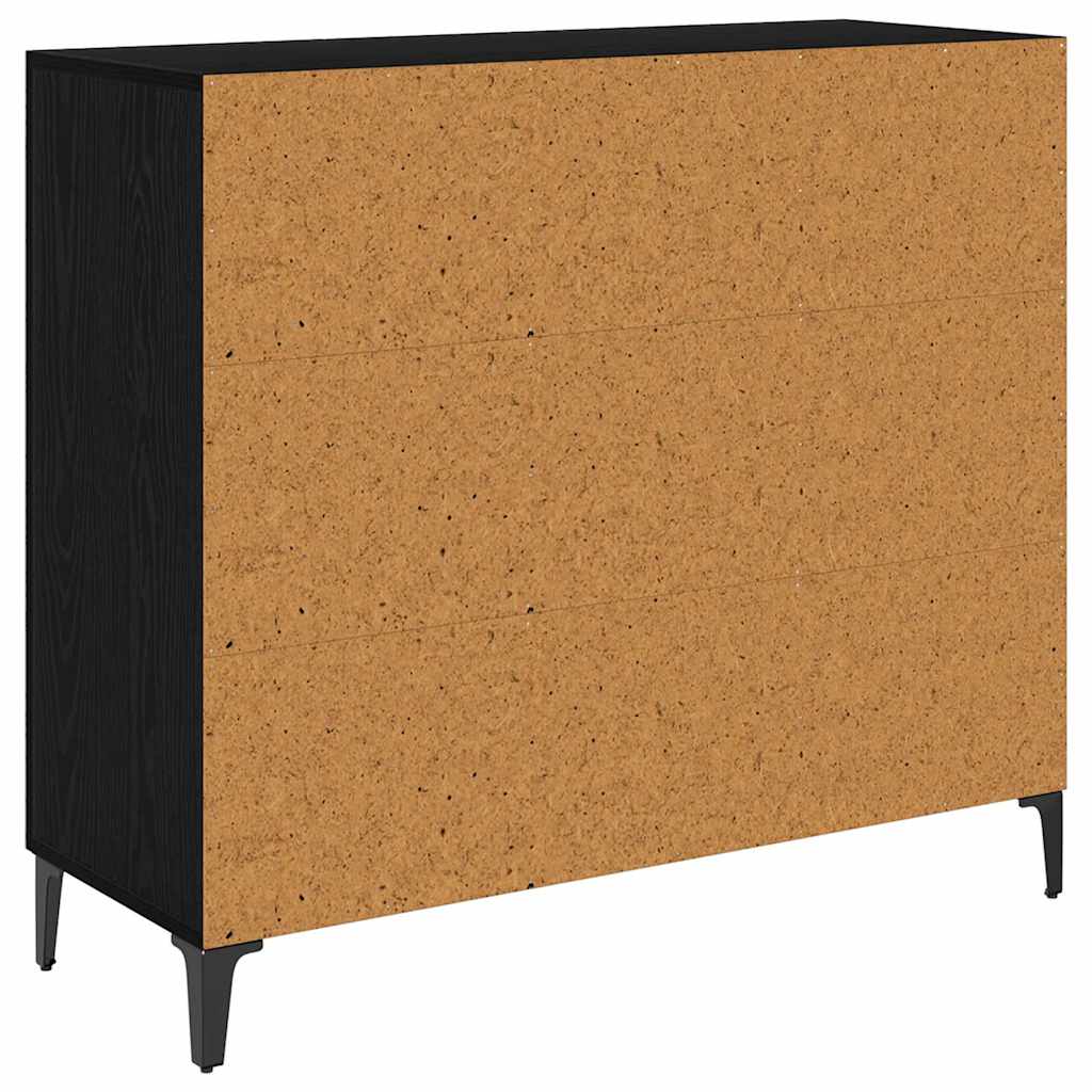 Kabalas juoda ąžuolo 34 x 90 x 80 cm Apdirbta mediena