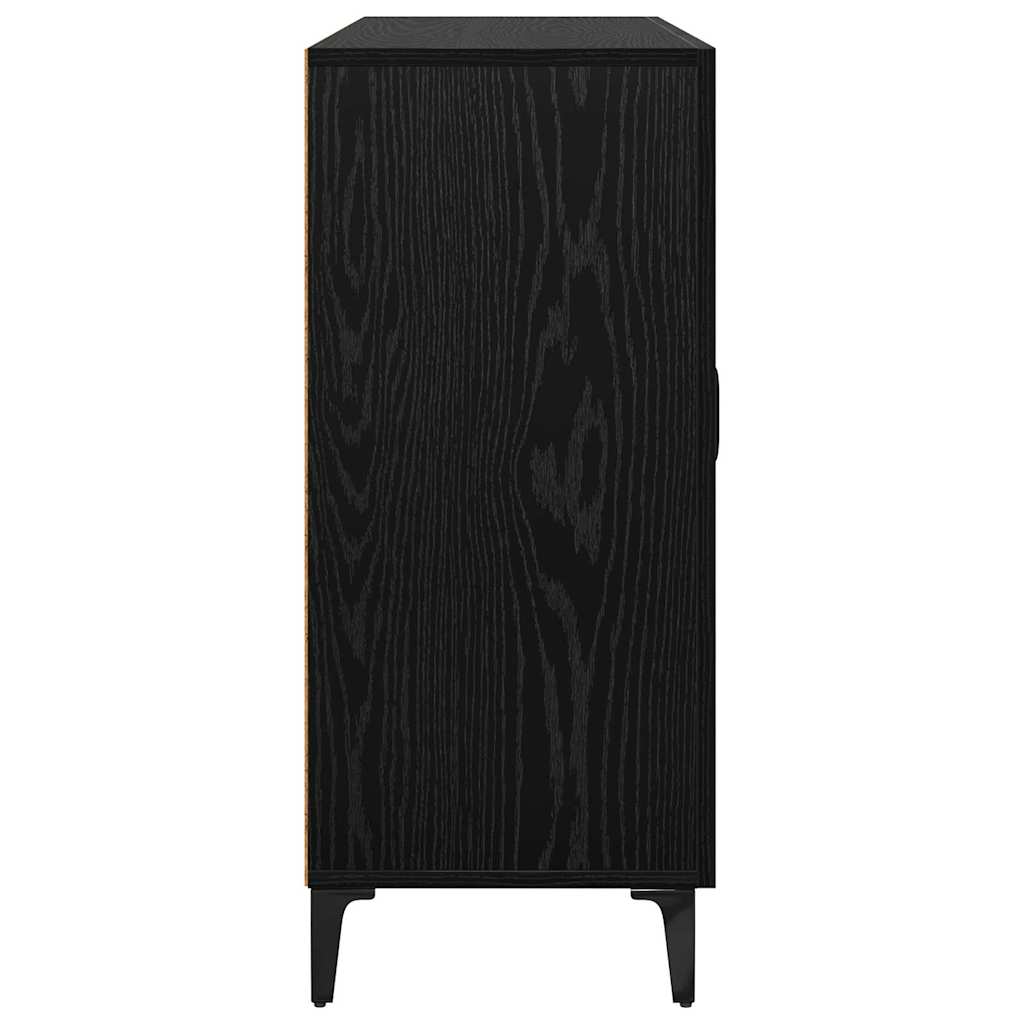 Kabalas juoda ąžuolo 34 x 90 x 80 cm Apdirbta mediena