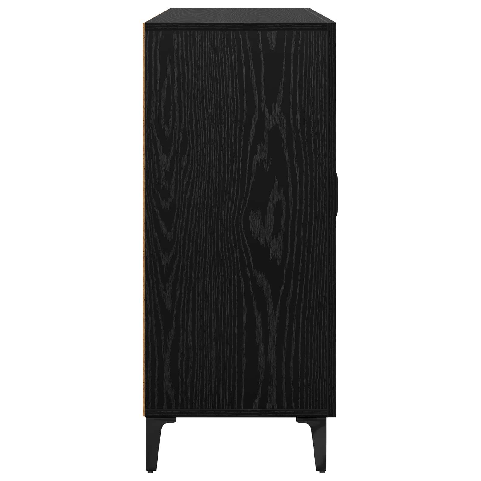Kabalas juoda ąžuolo 34 x 90 x 80 cm Apdirbta mediena