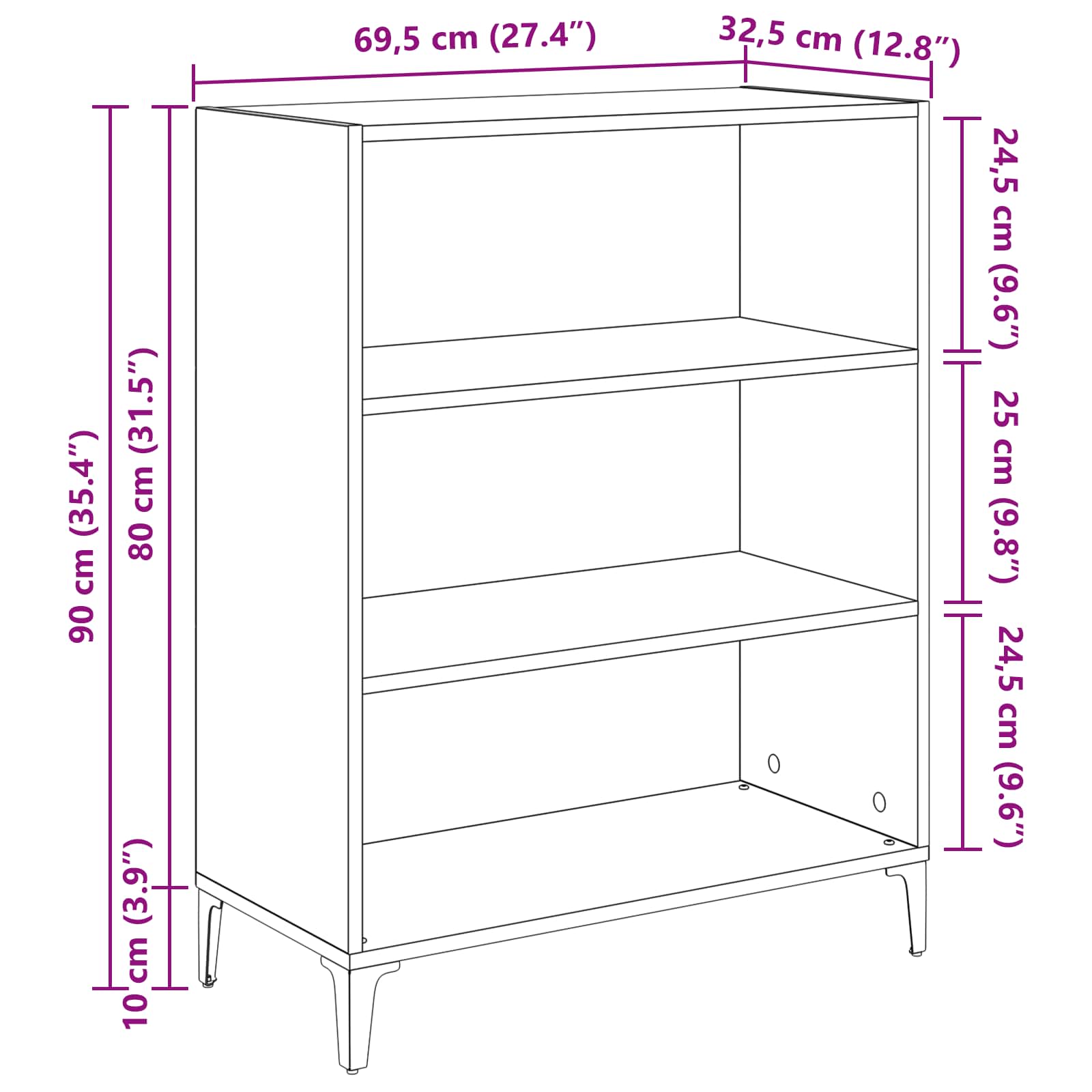 Kabalas Senas medis 69,5 x 32,5 x 90 cm Apdirbta mediena