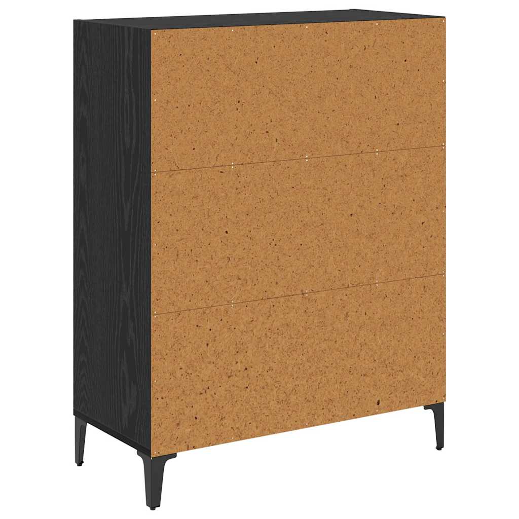 Kabalas juoda ąžuolo 32.5 x 69.5 x 90 cm Apdirbta mediena