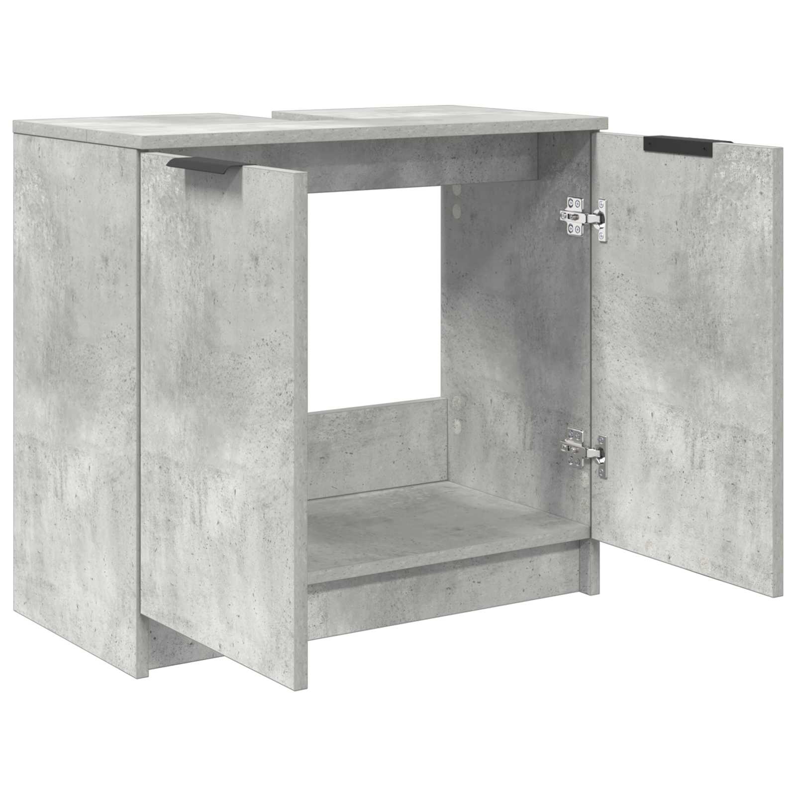 Vannas istabas skapītis ar uzglabāšanas vietu Betona pelēks 64,5 x 33,5 x 59 cm