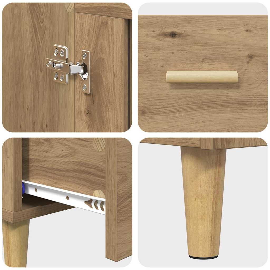 Highboard Artisanal Oak 70 x 31 x 115 cm