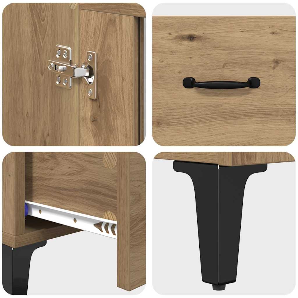 Highboard Artisanal Oak 70 x 31 x 115 cm