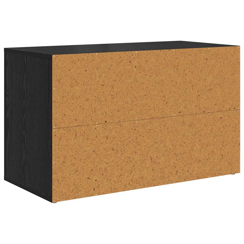 Apavu skapis, melns ozols 75 x 35 x 45 cm Inženierijas koksne