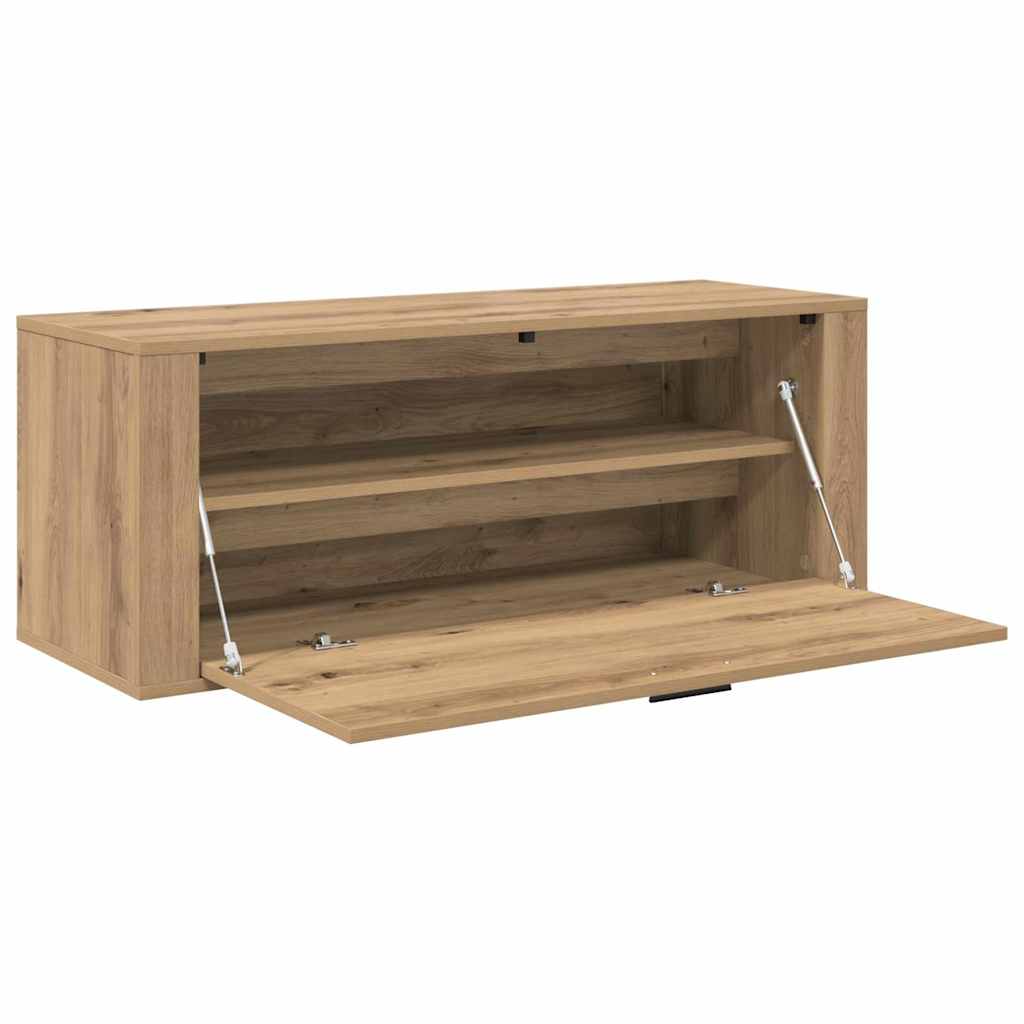 Shoe cabinet artisan oak 100 x 35 x 38 cm Engineered wood