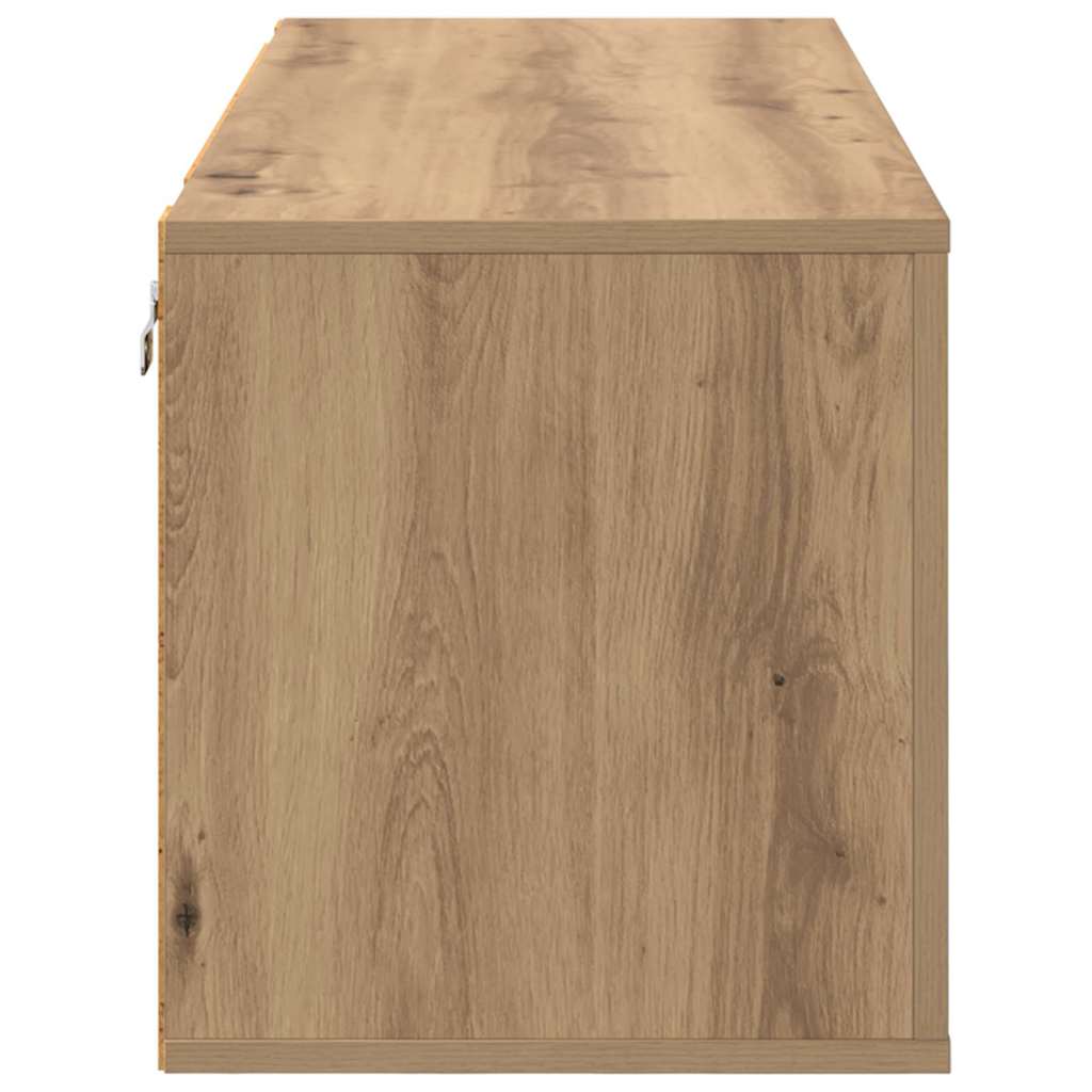 Shoe cabinet artisan oak 100 x 35 x 38 cm Engineered wood