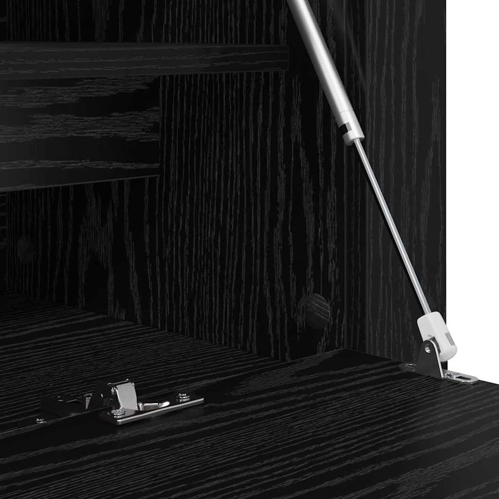 Batu skrynia juoda ąžuolo 100 x 35 x 38 cm Apdirbta mediena