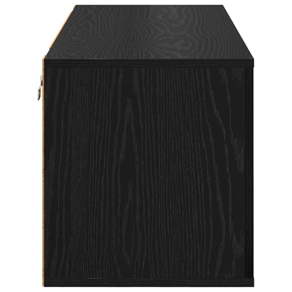 Batu skrynia juoda ąžuolo 100 x 35 x 38 cm Apdirbta mediena