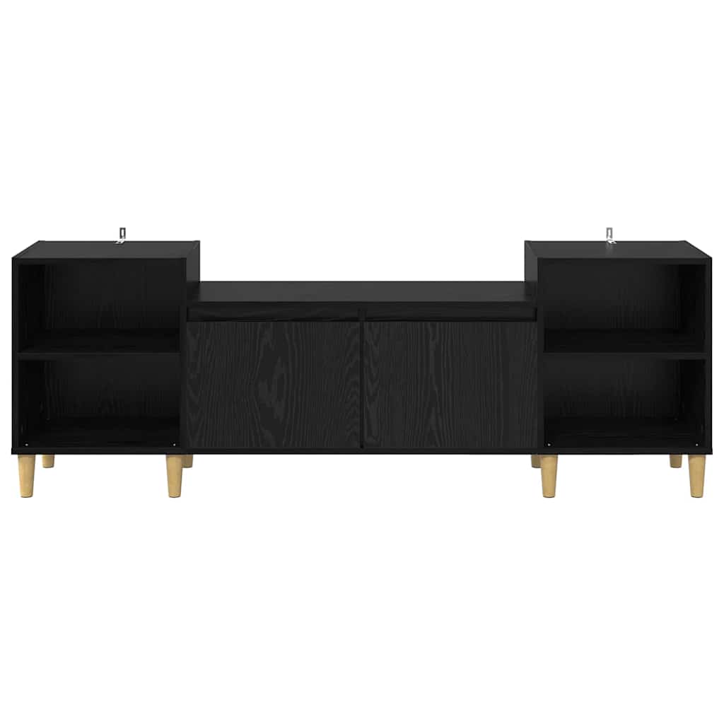 TV Cabinet Black Oak 160 x 35 x 55 cm
