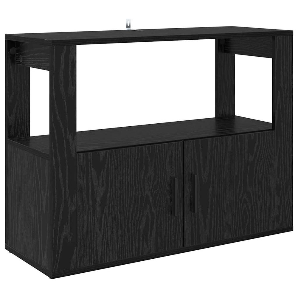 Kabalas juoda ąžuolo 80 x 30 x 60 cm Apdirbta mediena