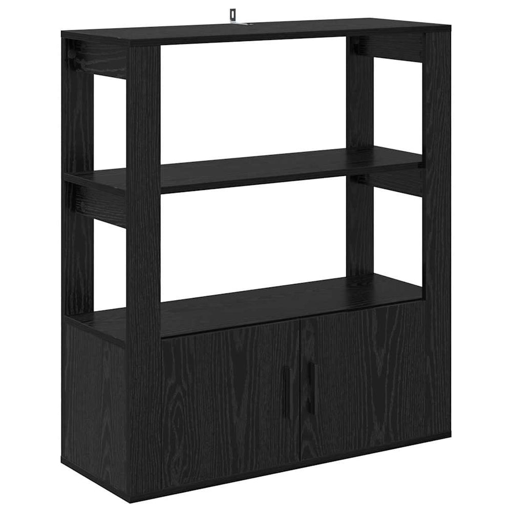 Kabalas juoda ąžuolo 30 x 80 x 90 cm Apdirbta mediena