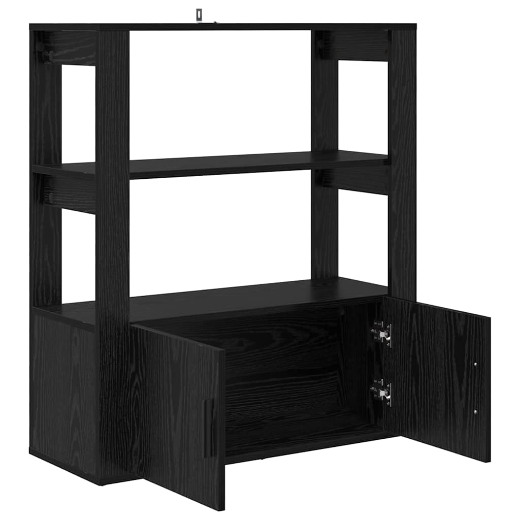Kabalas juoda ąžuolo 30 x 80 x 90 cm Apdirbta mediena