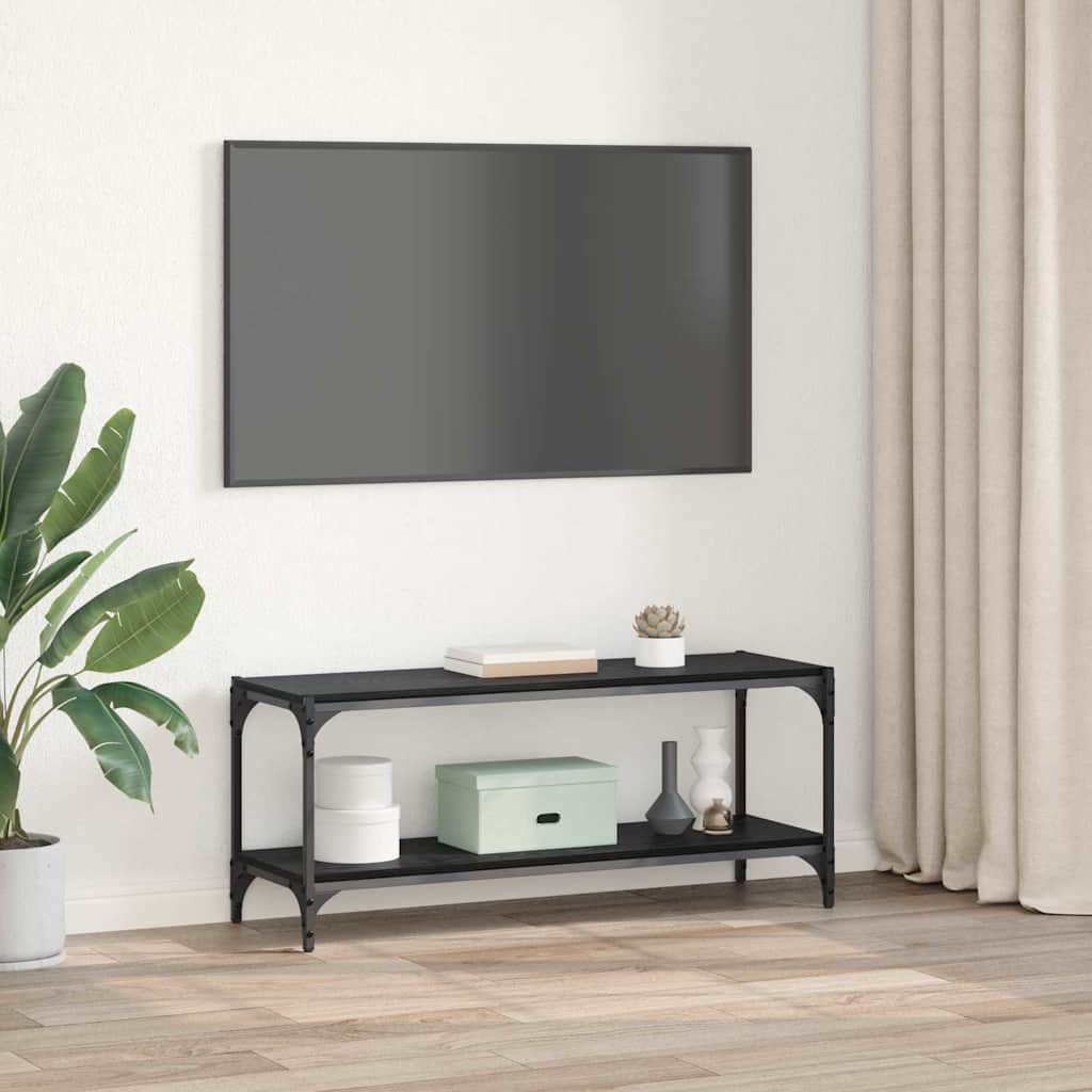 Televizoriaus spintelė Juodas ąžuolas 100x33x41cm