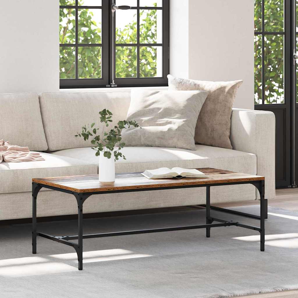 Coffee Table Antique Wood 100 x 50 x 35 cm