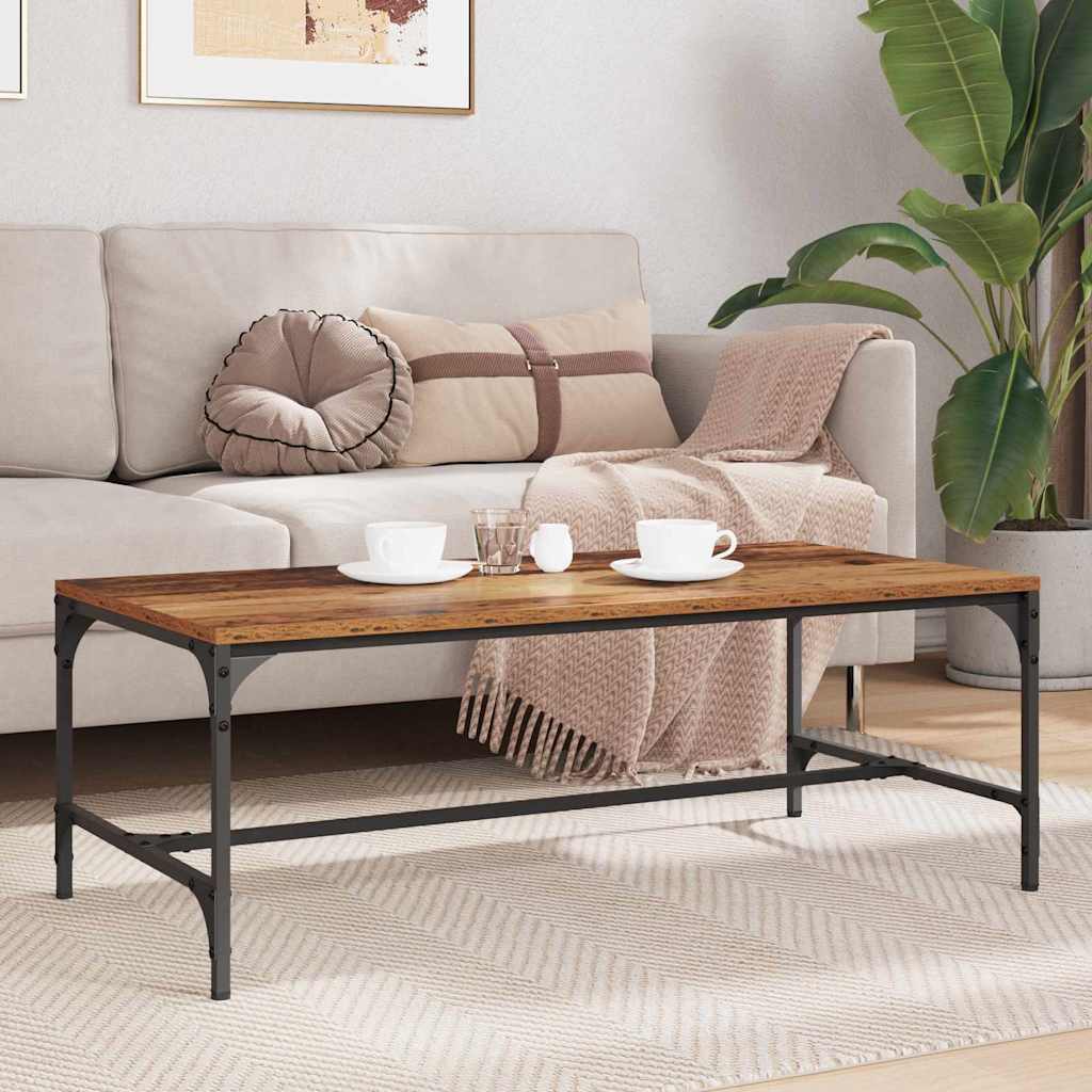 Coffee Table Antique Wood 100 x 50 x 35 cm