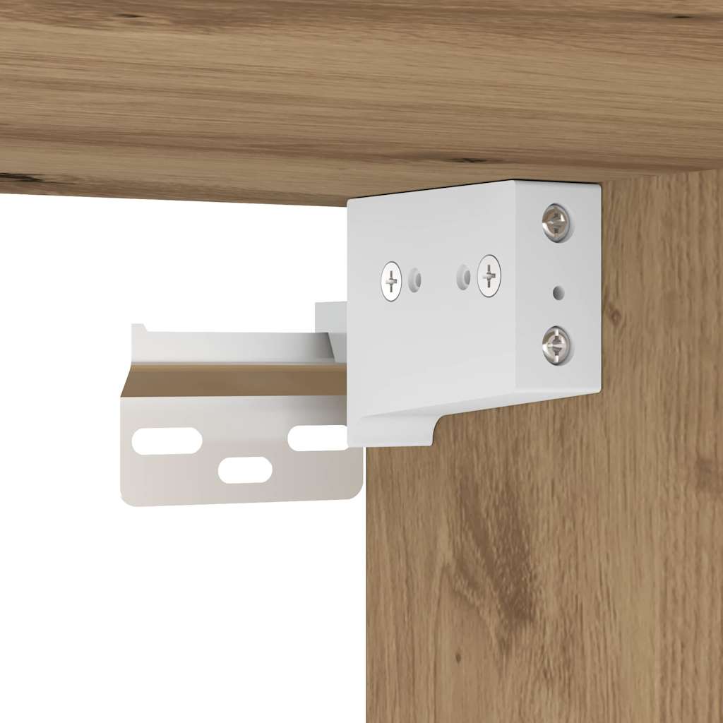 Sieninis televizoriaus kabinetas artisano ąžuolo