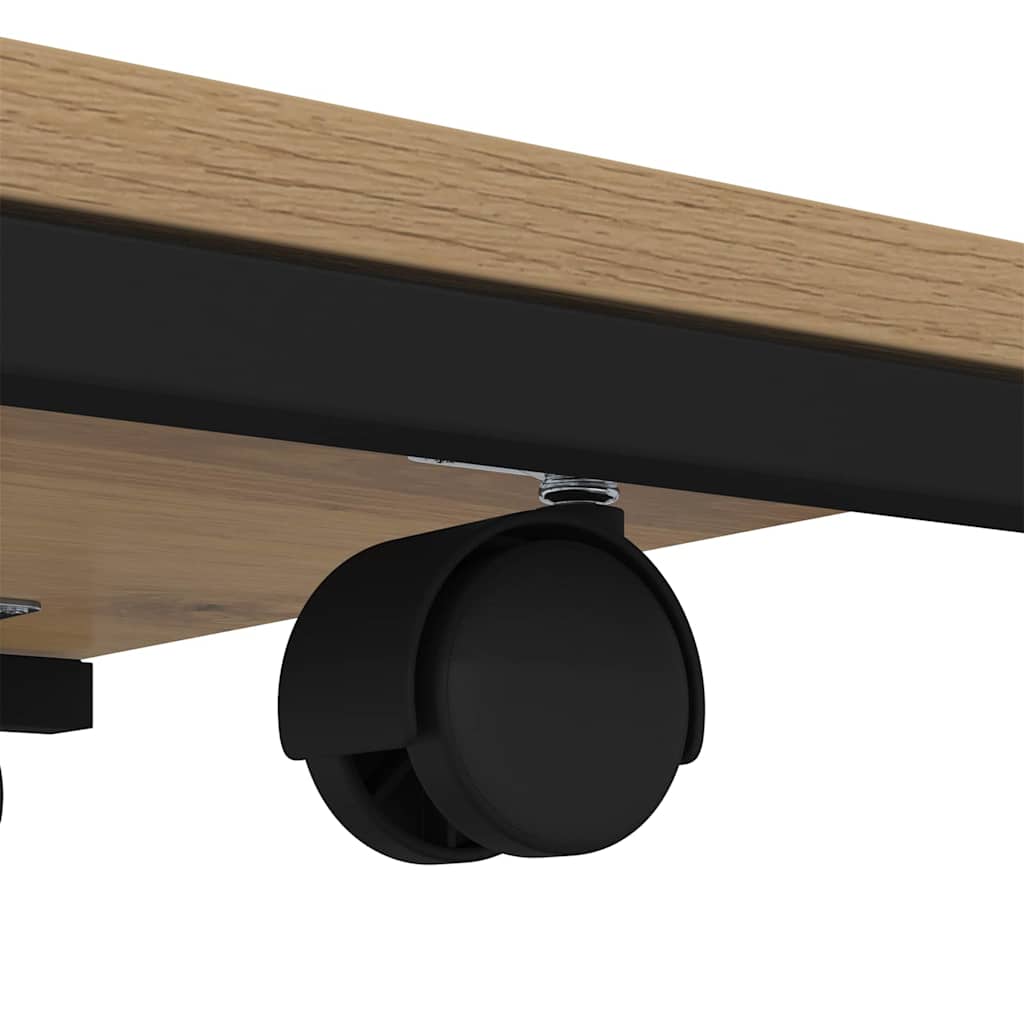 Side Table with Shelf Craftsman Oak 50 x 35 x 55.5 cm