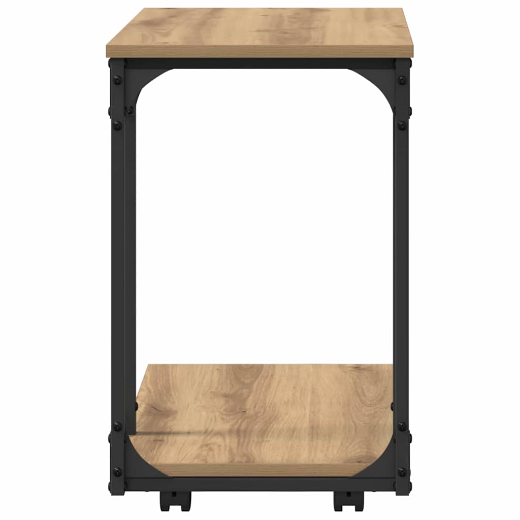 Side Table with Shelf Craftsman Oak 50 x 35 x 55.5 cm