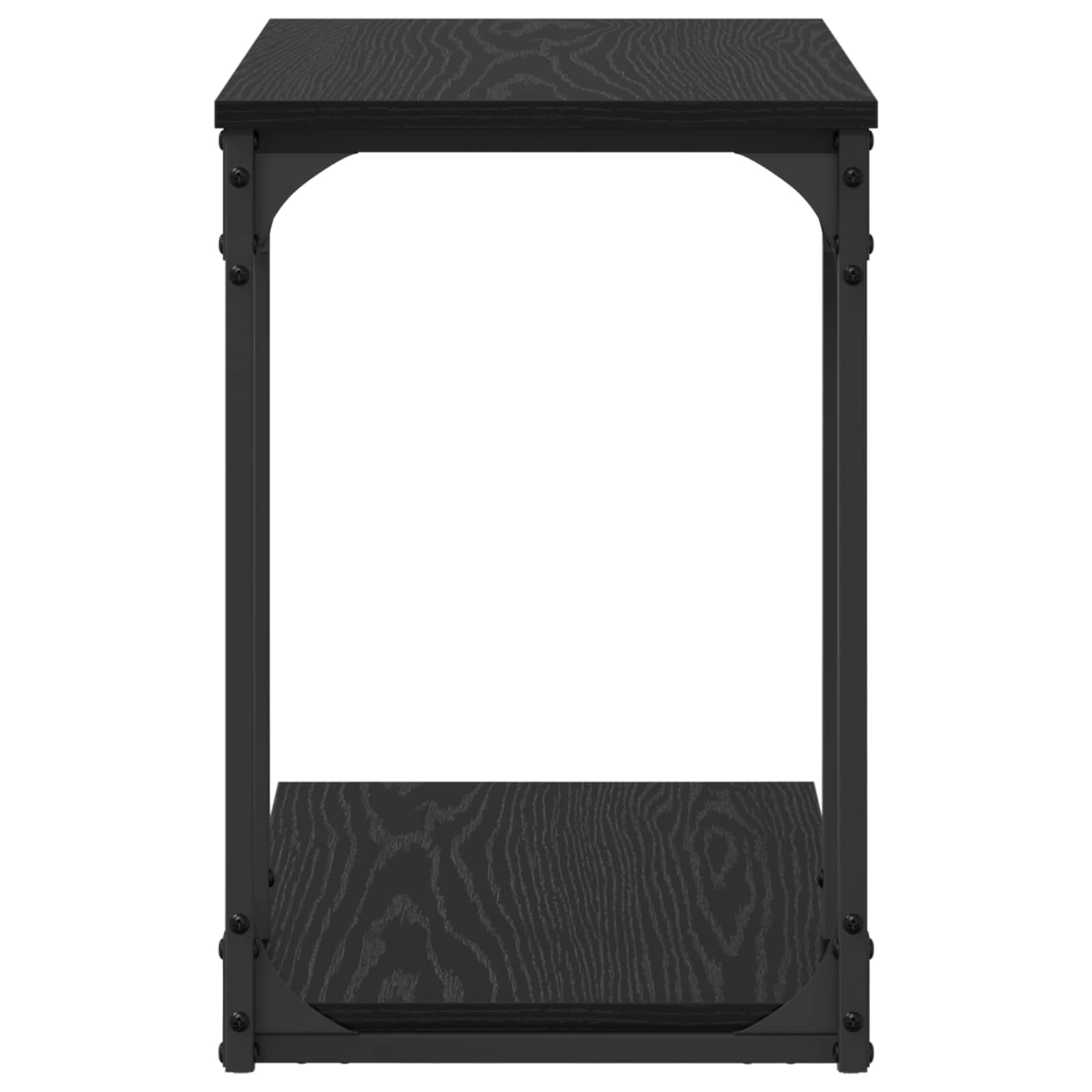 Sānu galds Melns ozols 50 x 35 x 52 cm Inženierijas koksne