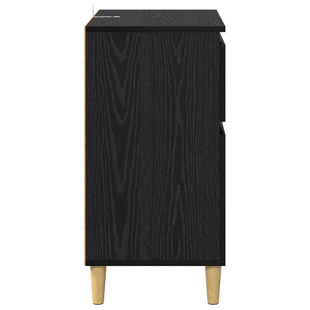 Kabalas Juodas ąžuolas 60 x 35 x 70 cm Apdirbta mediena