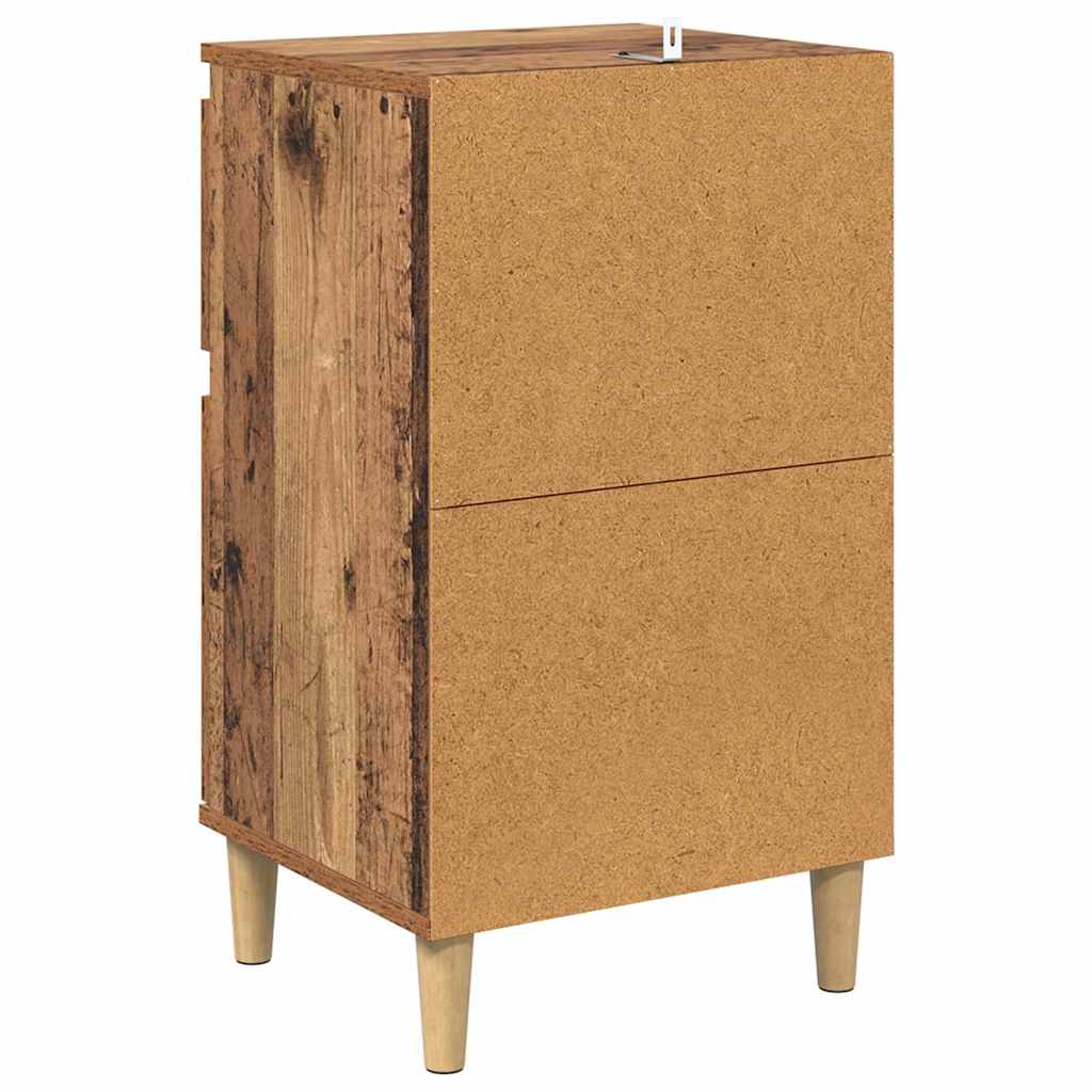 Šalia lovos spintelė 2 pcs Senas medis 40 x 35 x 70 cm