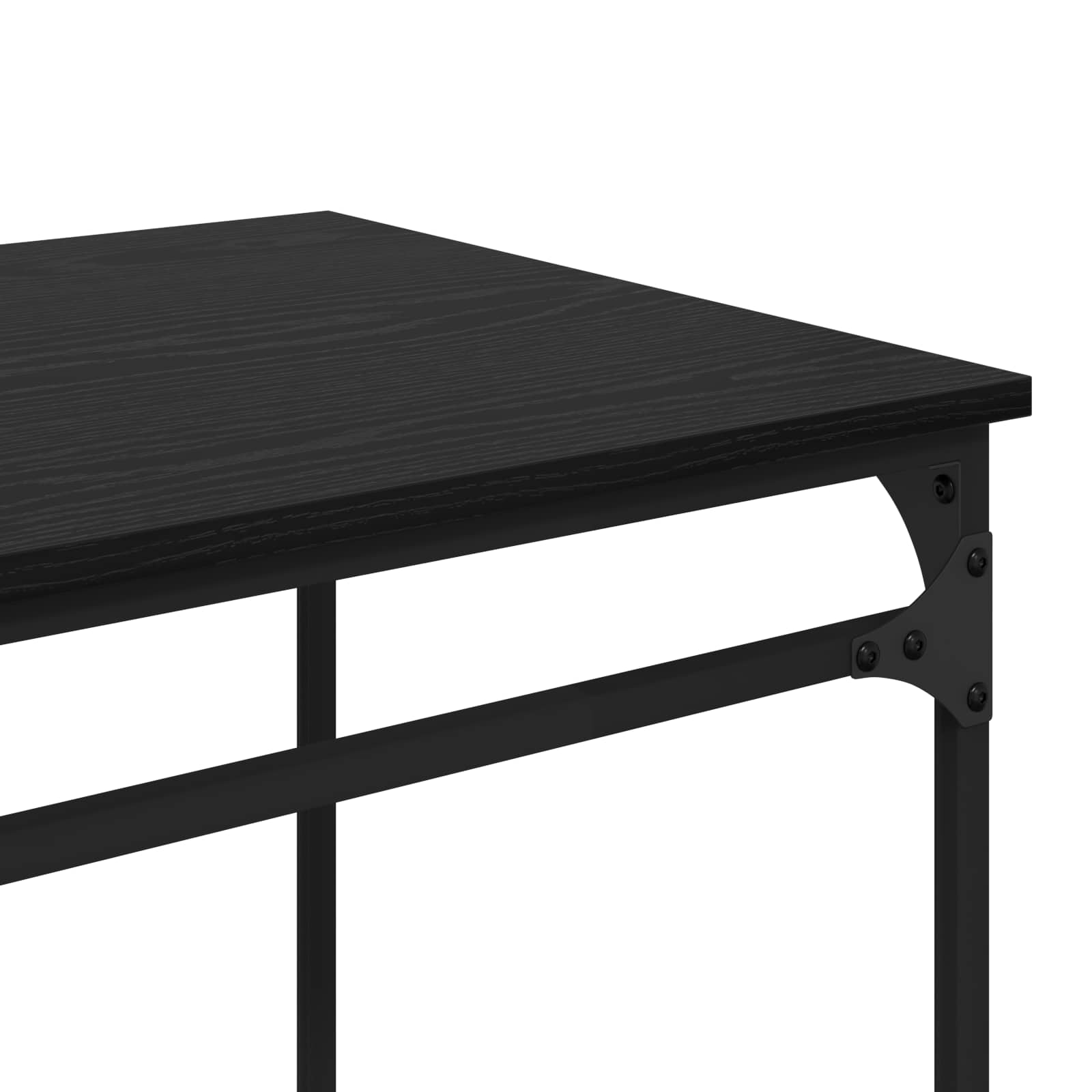 Stalas Juodas ąžuolas 135 x 50 x 90 cm Apdirbta mediena
