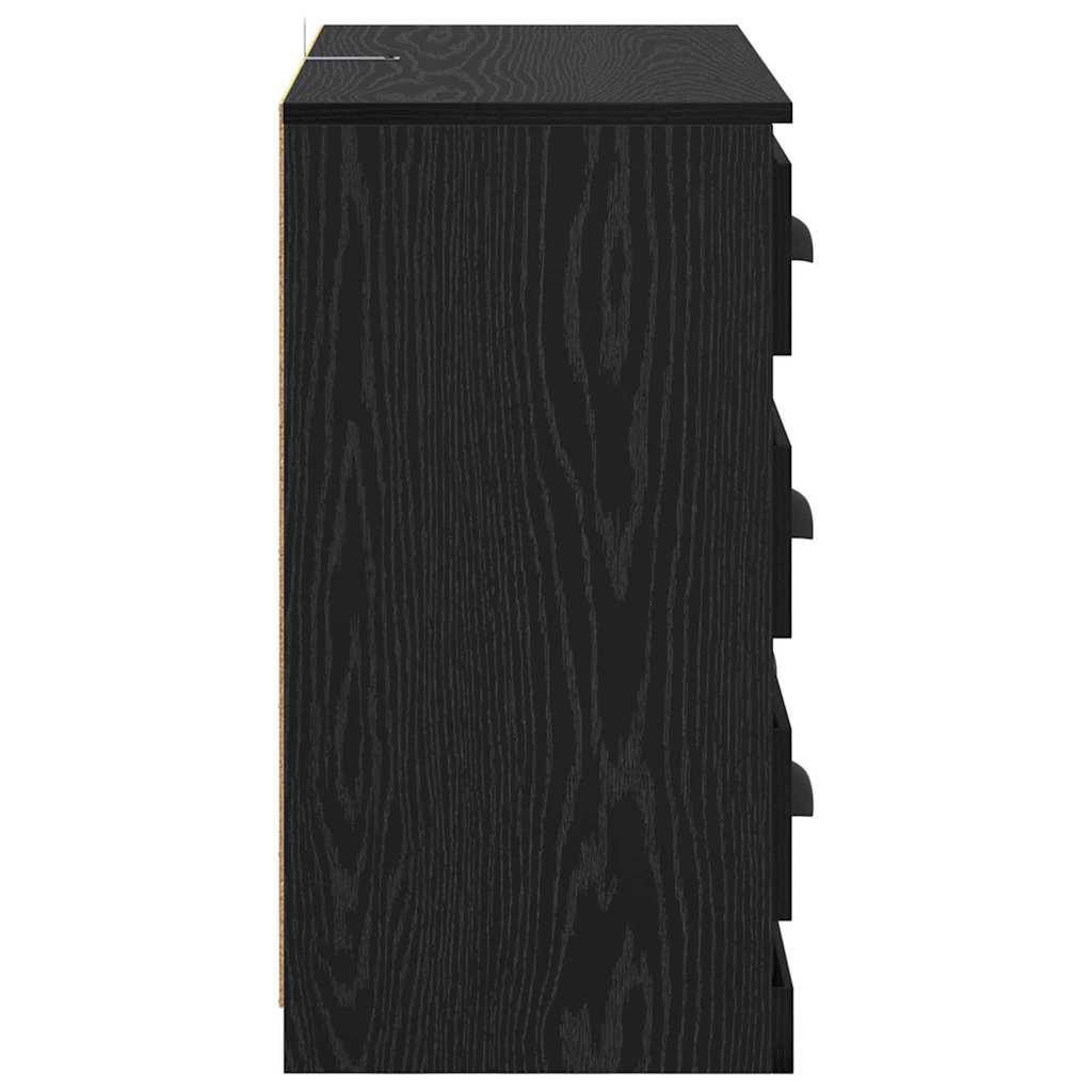 Cabinet Black oak 70 x 35.5 x 67.5 cm Engineered wood