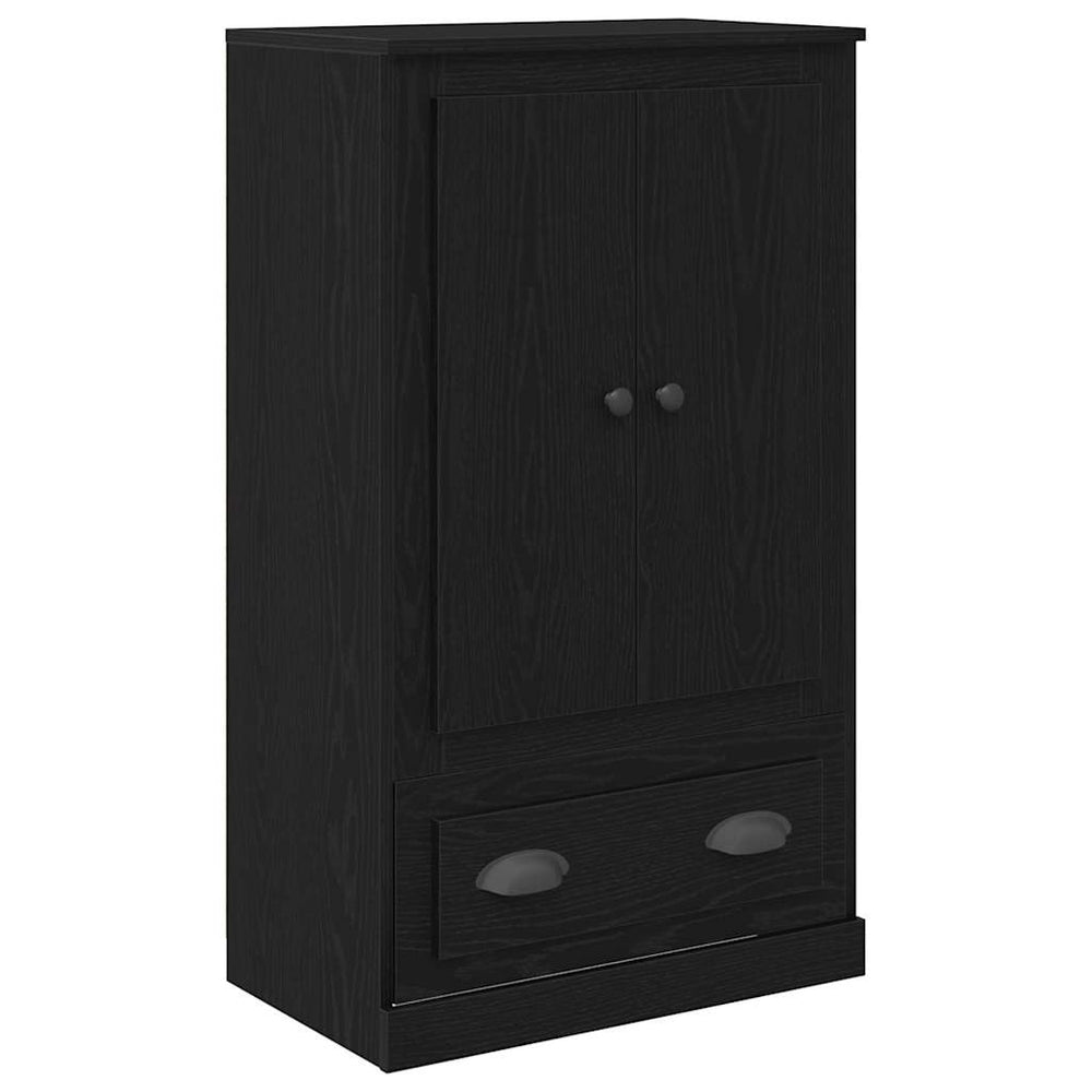 Tall Cabinet with Drawer Black Oak 60 x 35.5 x 103.5 cm