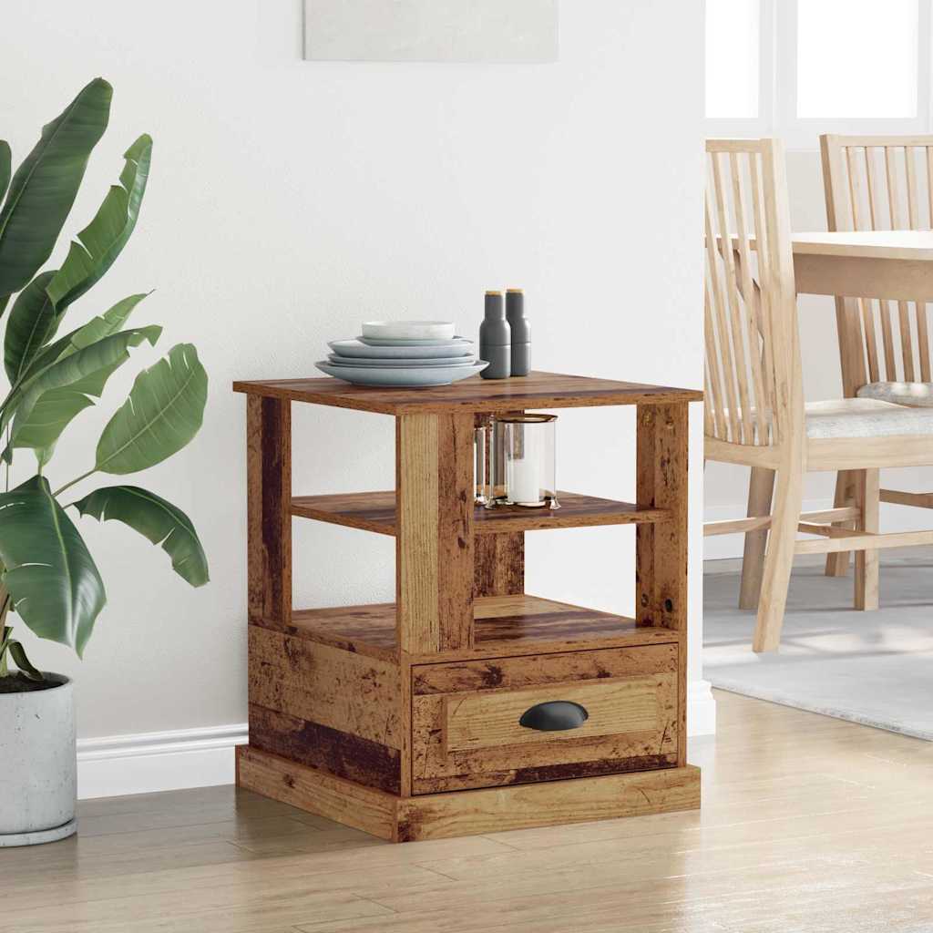 Šalia lovos spintelė su stalčių Sena mediena 50 x 50 x 60 cm