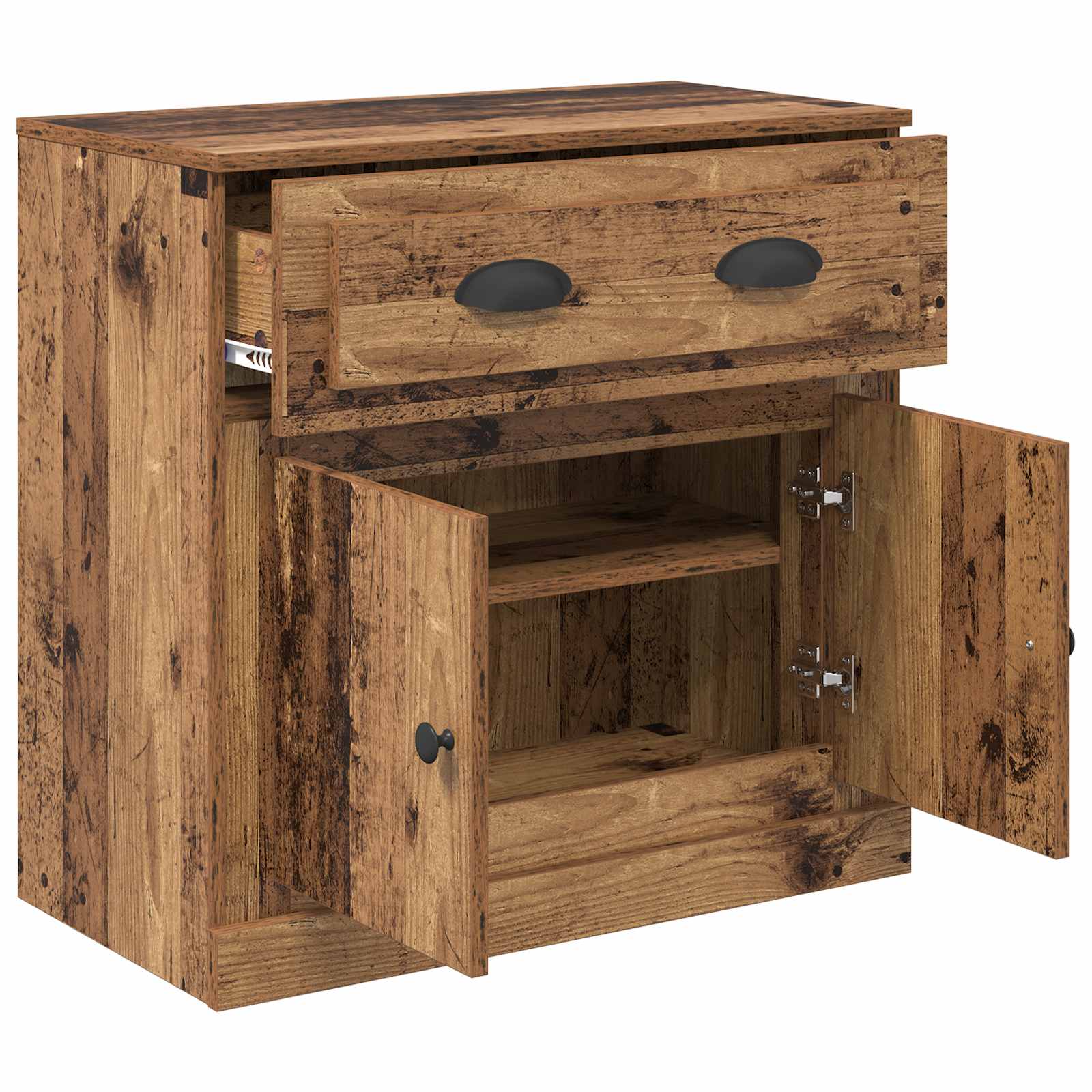 Augsta kumode ar atvilktnēm, antīka koksne 70 x 35,5 x 67,5 cm