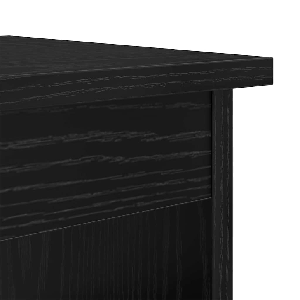Coffee tables 3 pcs Black oak Engineered wood