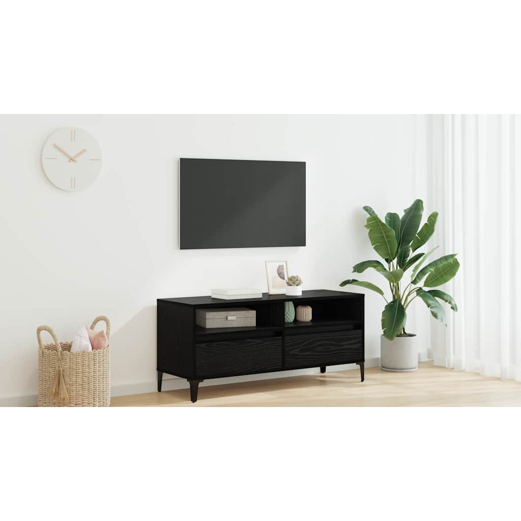 TV skapītis melns ozols 100 x 34,5 x 44,5 cm